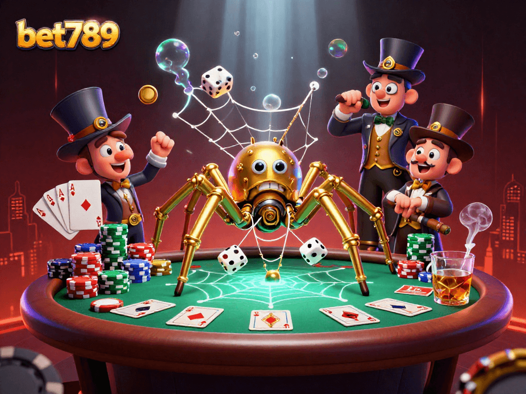 Join the thrilling bet789 casino experience with steampunk elements and poker excitement