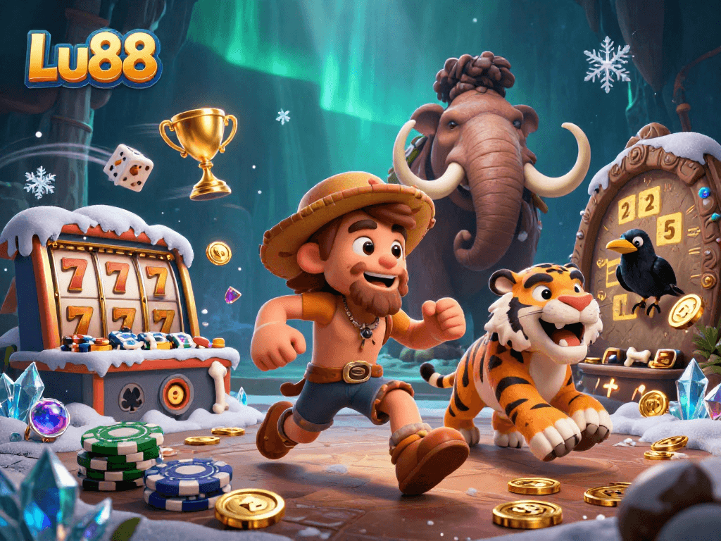 Experience thrilling gameplay at Lu88 with vibrant casino elements and captivating characters.