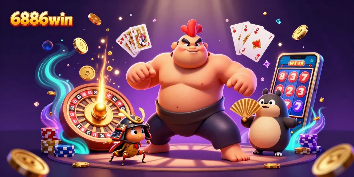 Experience thrilling gameplay at 6886win with fun 3D characters and dynamic casino elements.