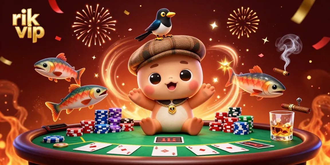 Join the fun in rik vip with playful characters and vibrant casino elements elevating the gaming experience