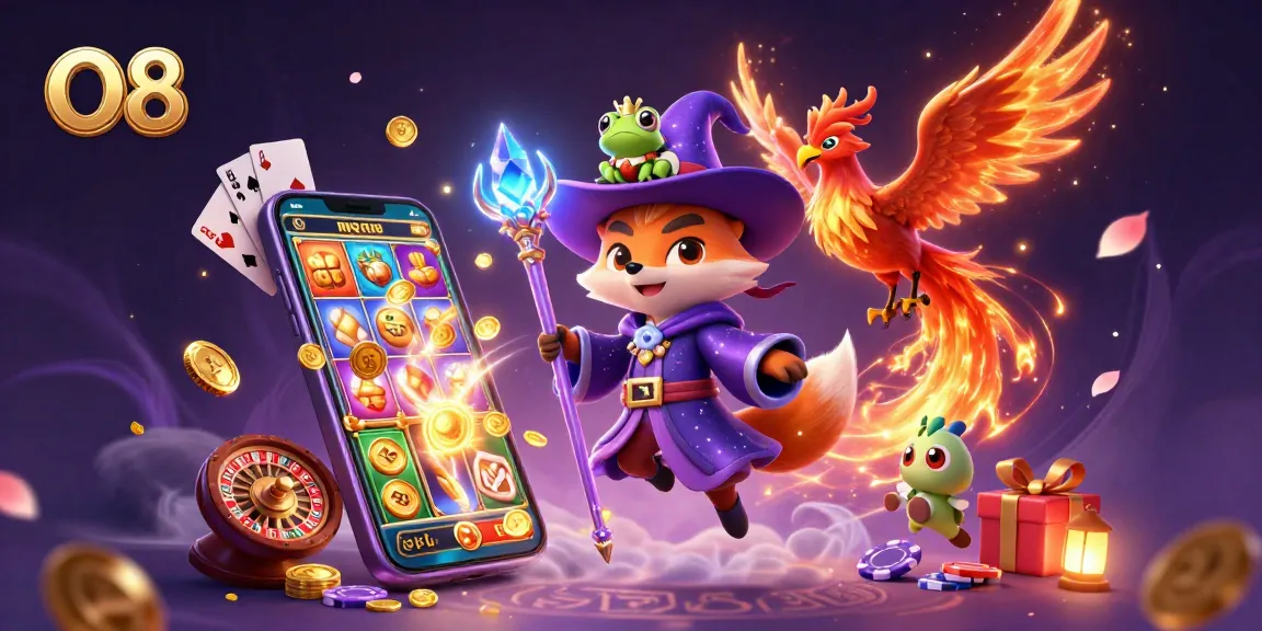 Win big with O8's exciting casino games featuring vibrant characters and dynamic action!