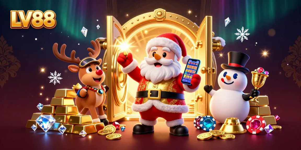 Spin to win at LV88 with Santa, reindeer dealers, and treasure galore!