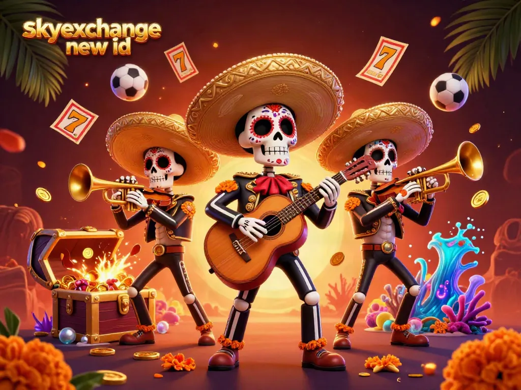 Engage in thrilling gameplay with an illustration representing skyexchange new id and dynamic casino elements.