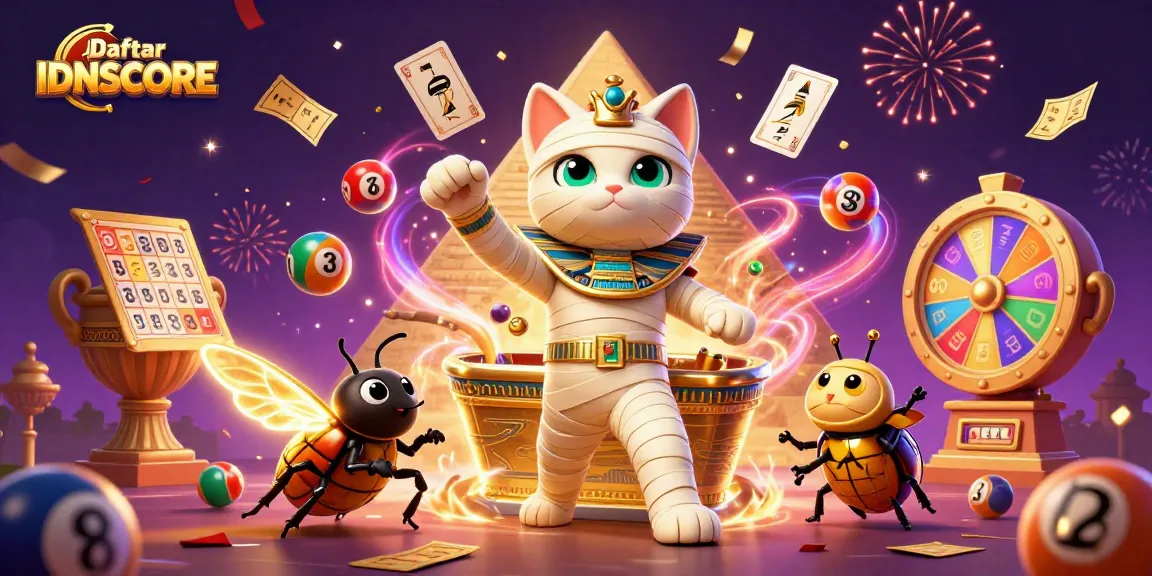Play and win exciting games at Daftar IDNSCORE with vibrant lottery balls and animated prizes.