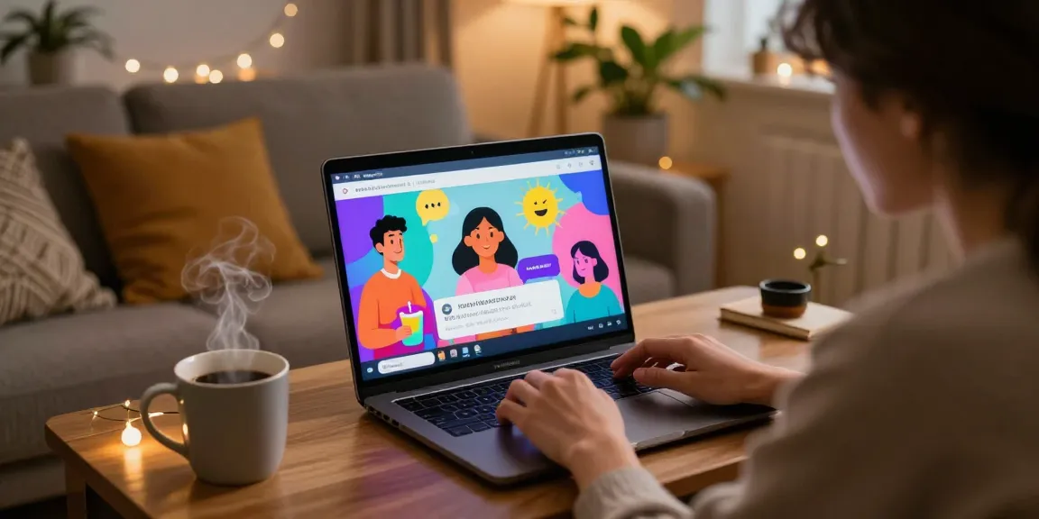 Engaging with nsfw character ai in a cozy home setting, showcasing personalized interaction.