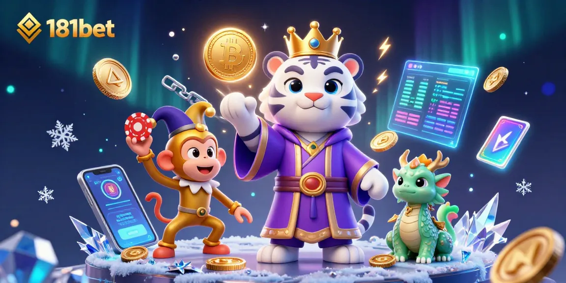 Experience thrilling wins at 181bet with engaging 3D illustrations of casino characters and dynamic gaming elements.