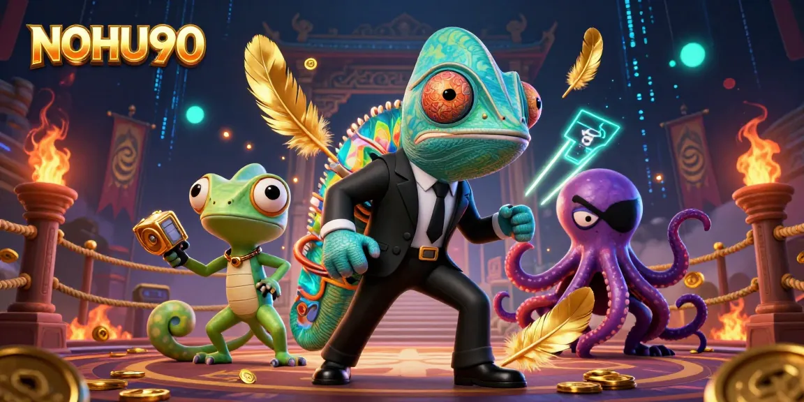 Experience excitement at NOHU90 with chameleonic fun and gambling adventures!
