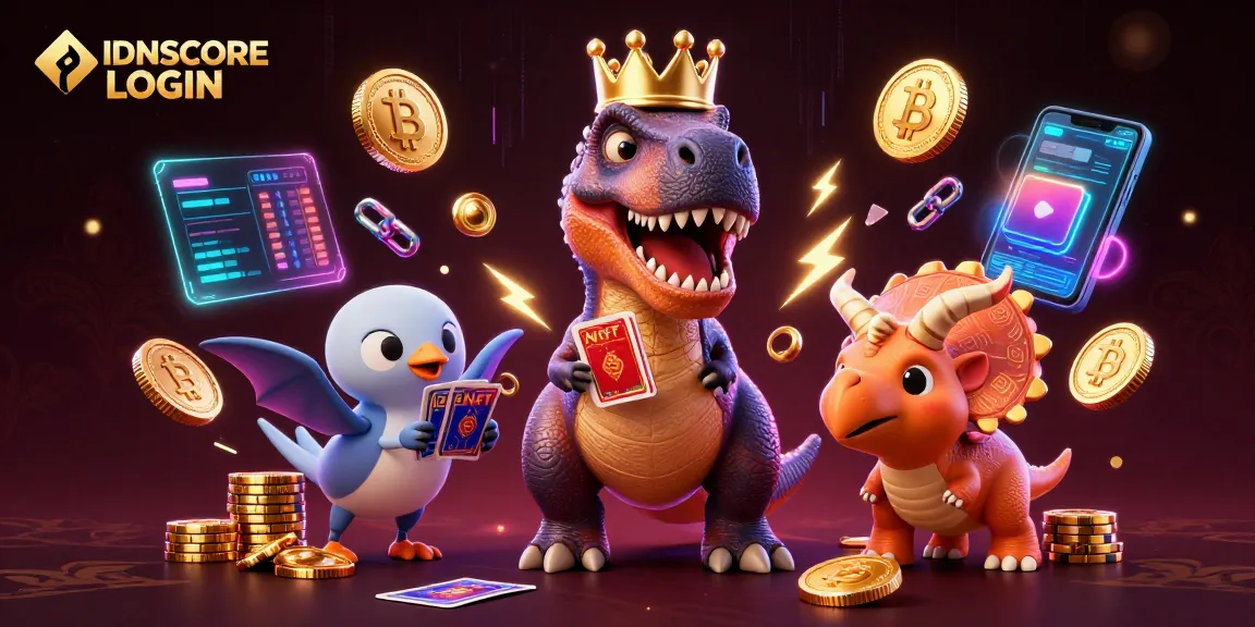 Experience immersive gaming action with IDNSCORE LOGIN featuring vibrant characters and dynamic casino elements.
