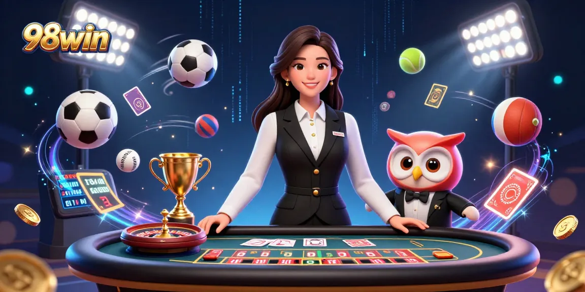 Join the thrilling action at 98win casino, featuring live dealers and exciting game elements.