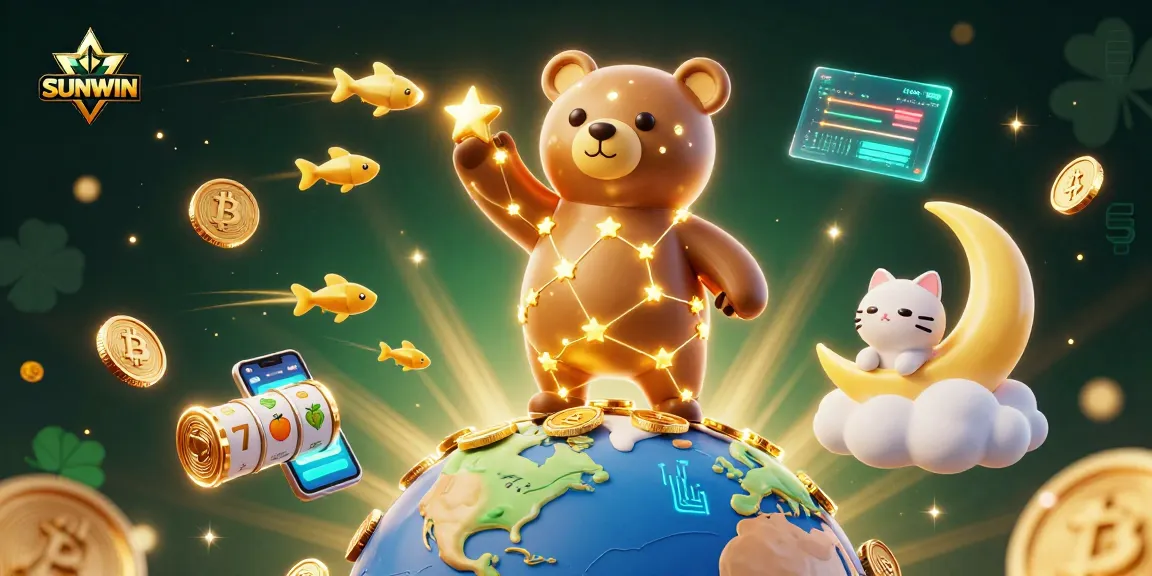Engage with SUNWIN's electrifying gaming world featuring vibrant slot elements and crypto coins!