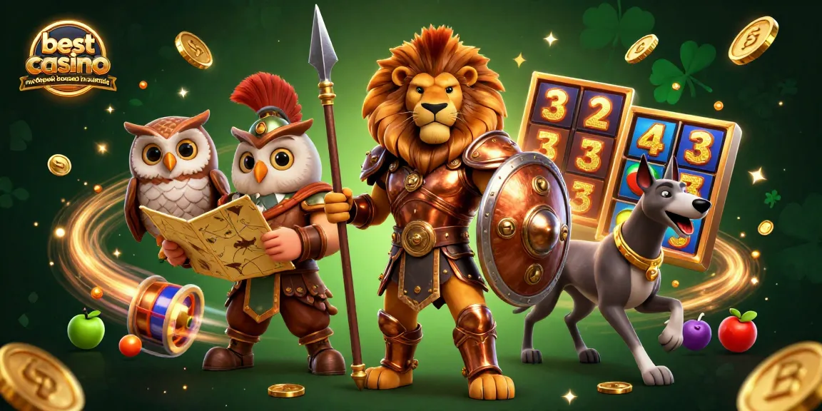 Experience the best casino no deposit bonuses in Australia with an animated scene of characters celebrating wins.