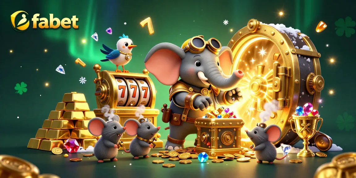 Experience exciting wins with fabet's unique golden slot machine and steampunk characters.