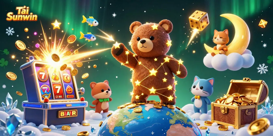 Tải Sunwin to win big at the vibrant online casino featuring slot machines, coins, and exciting game elements