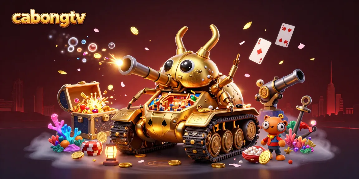 Engage with cabongtv's vibrant casino world through a spectacular 3D digital illustration.