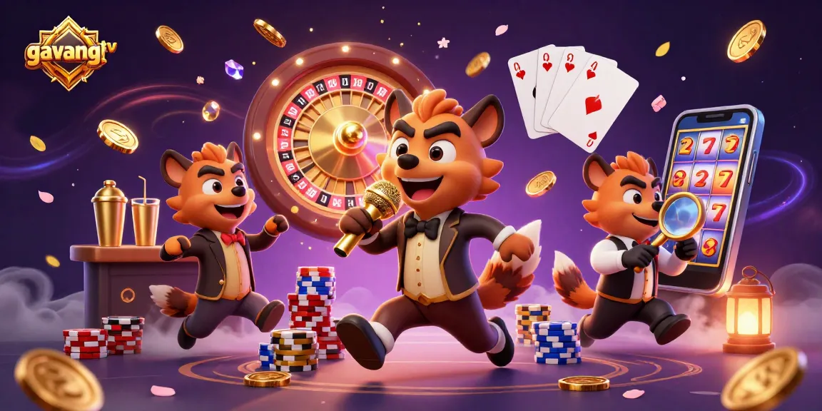 Watch the lively comedy scene with hyenas in a casino atmosphere, powered by gavangtv for entertainment.
